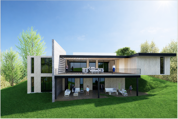 Contour House Rear View